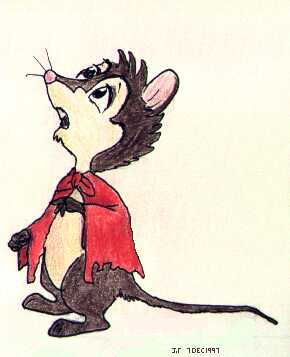 Mrs Brisby looking up
