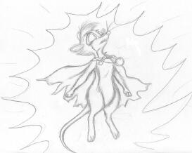 'Mrs Brisby floating'